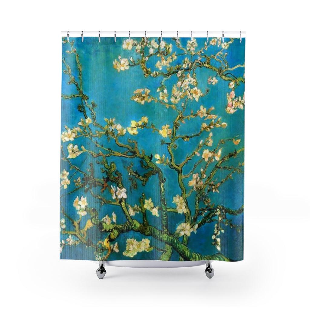 Almond Blossoms Vincent Van Gogh Restored Shower Curtain - Art Unlimited
