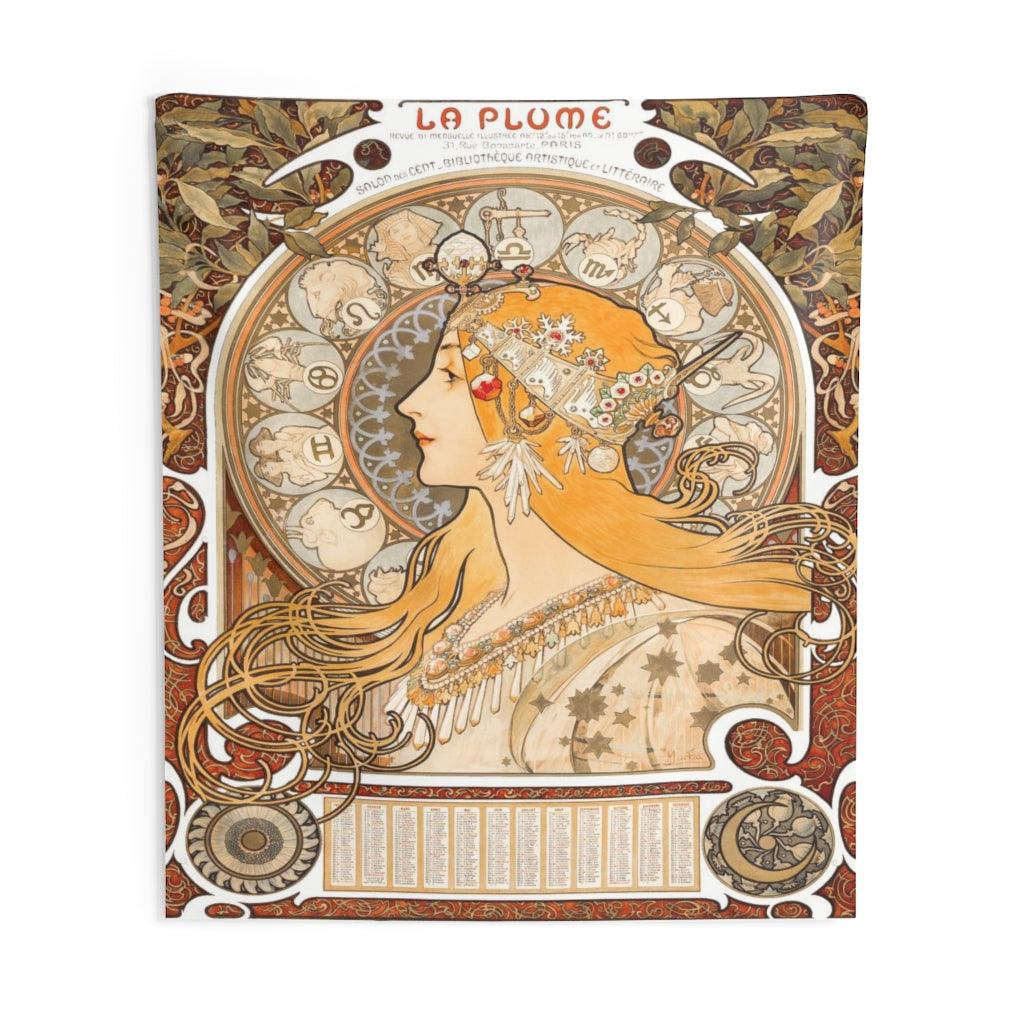 Alphonse Mucha - Zodiac 1896 Wall Tapestry - Art Unlimited