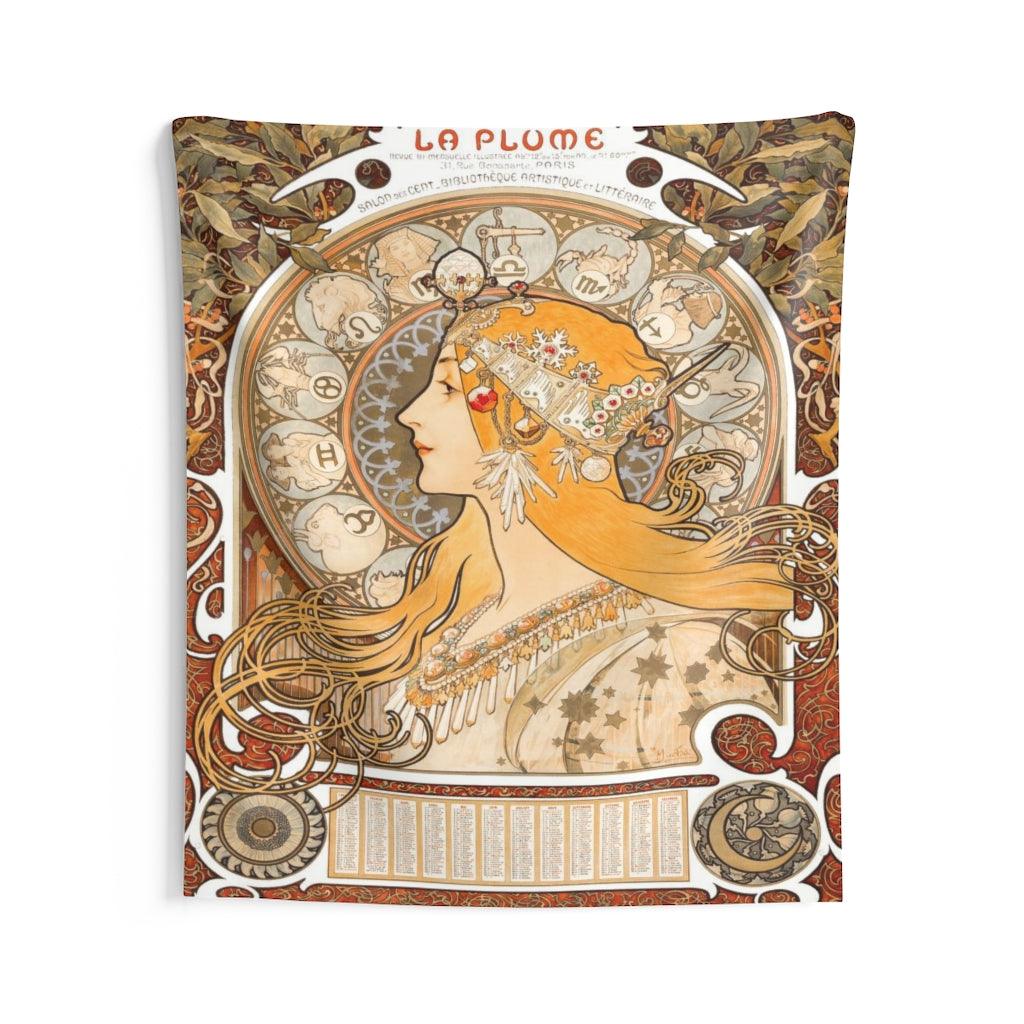Alphonse Mucha - Zodiac 1896 Wall Tapestry - Art Unlimited
