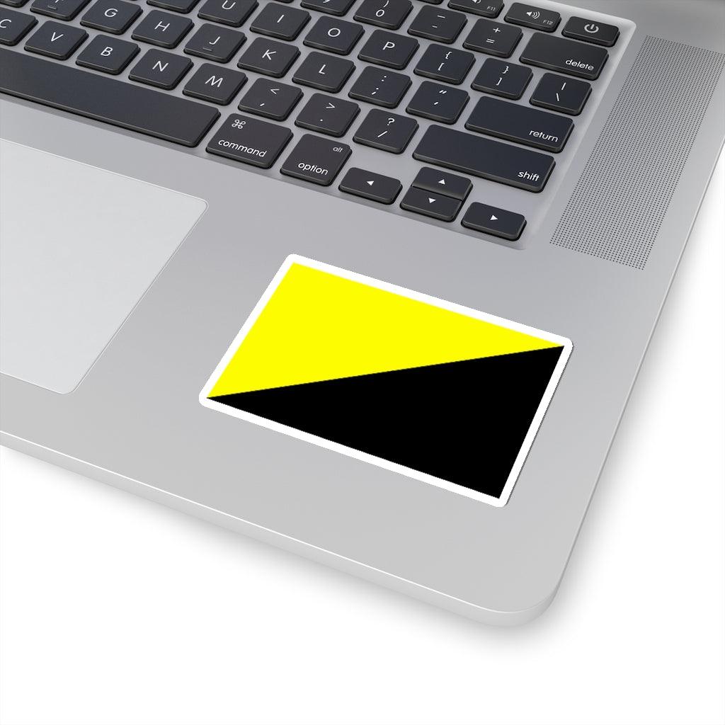 Anarcho Capitalist Ancap Voluntaryist Flag Sticker - Art Unlimited