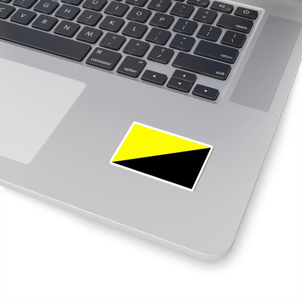 Anarcho Capitalist Ancap Voluntaryist Flag Sticker - Art Unlimited