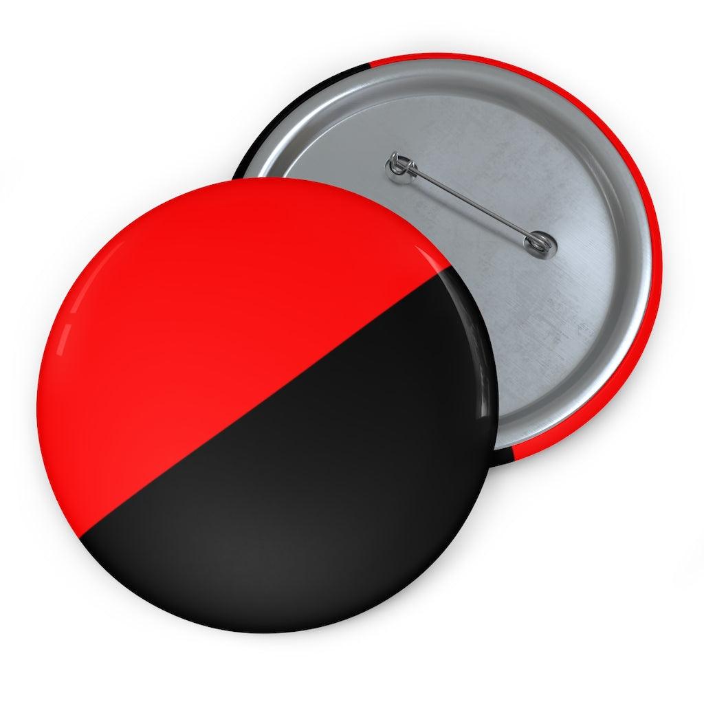 Anarcho Syndicalist Flag Pin Button - Art Unlimited