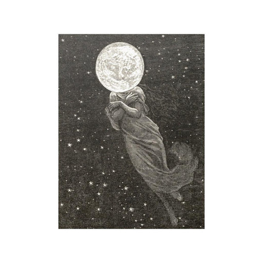 Around The Moon - Emile Antoine Bayard Print Poster - Art Unlimited