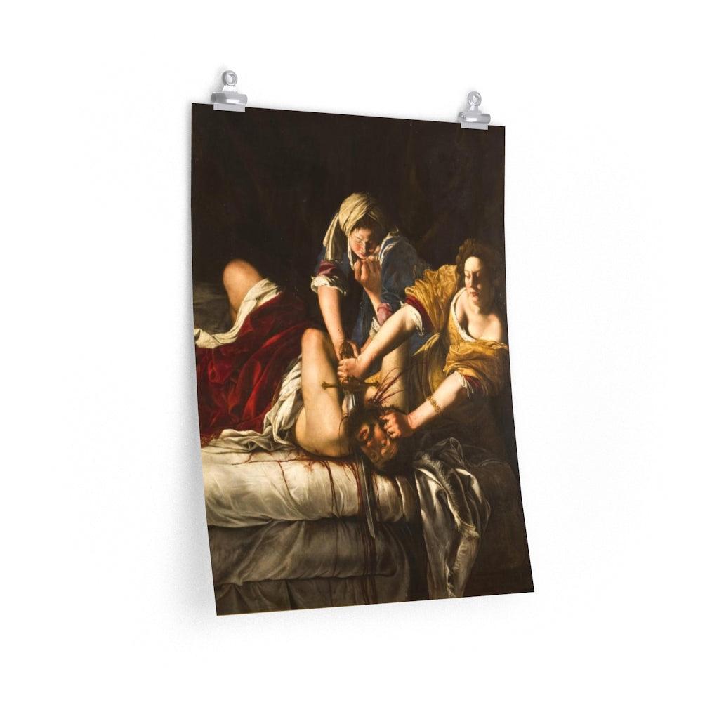 Artemisia Gentileschi - Judith Beheading Holofernes 1614 Print Poster - Art Unlimited