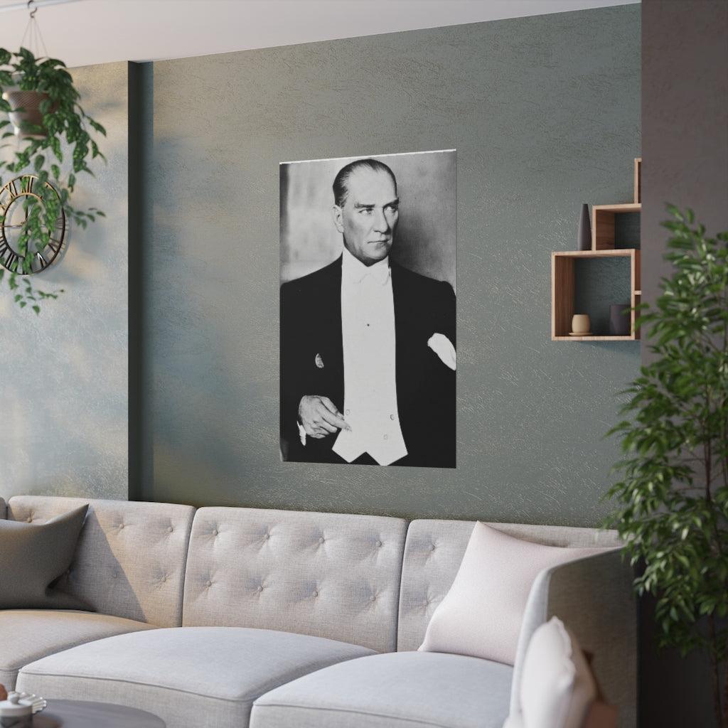 Atatürk (Mustafa Kemal Ataturk) Former President Of Turkey Print Poster - Art Unlimited