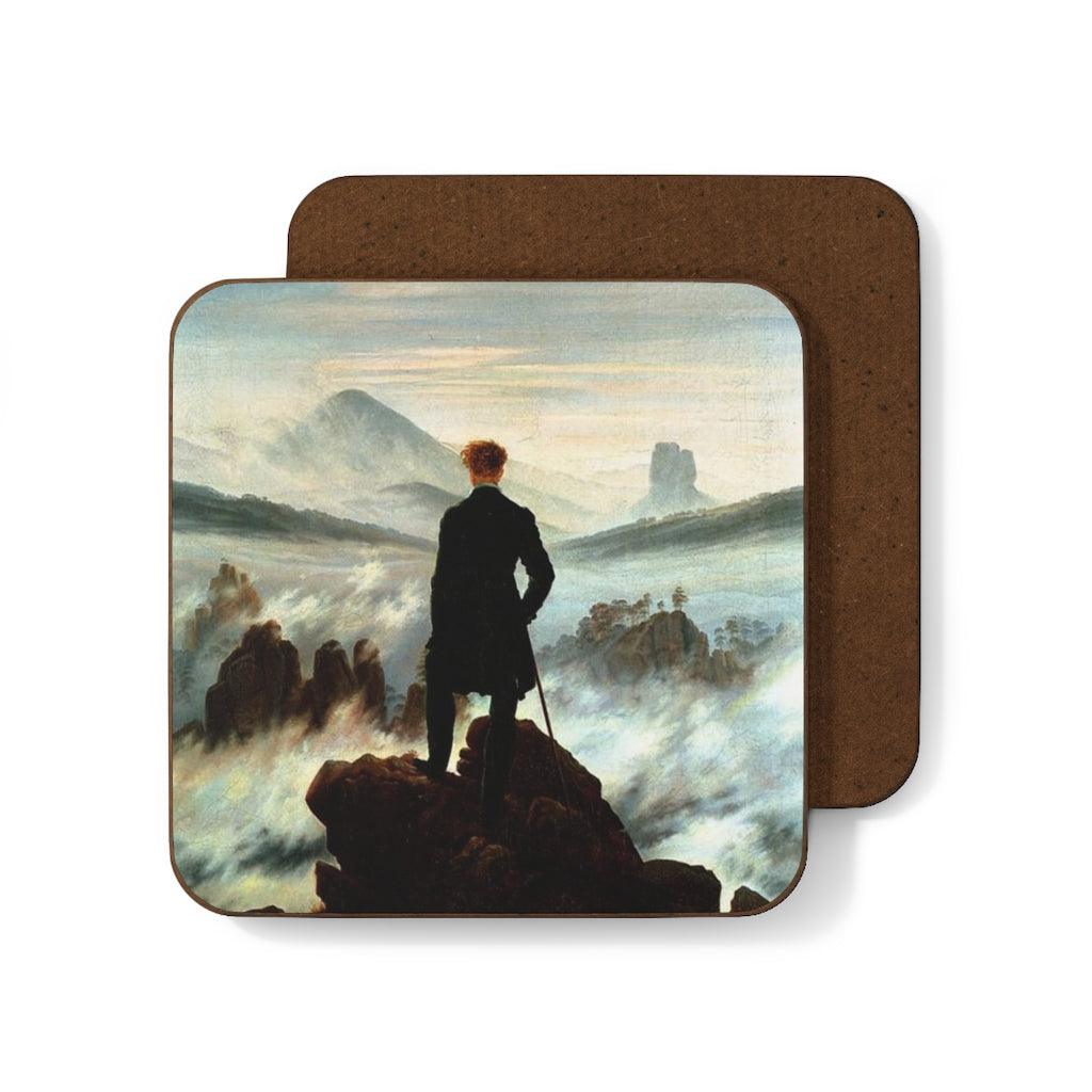 The Wanderer Above The Sea Of Fog Caspar David Friedrich Hardboard Back Coaster - Art Unlimited