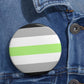 Agender Pride Flag (3 Inches) Pin Button - Art Unlimited