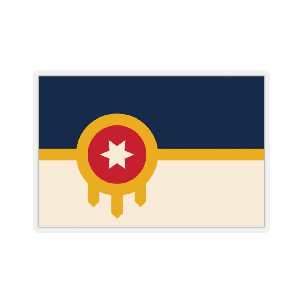 Tulsa City Flag Sticker - Art Unlimited