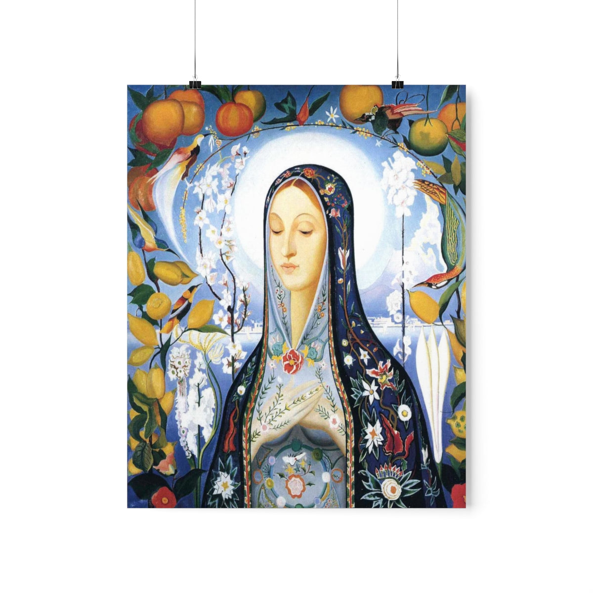 The Virgin Painting By Joseph Stella Print Poster