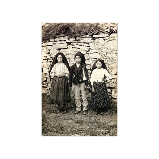 The Three Children Of Fatima Photograph Jacinta Francesco Lucia Print Poster