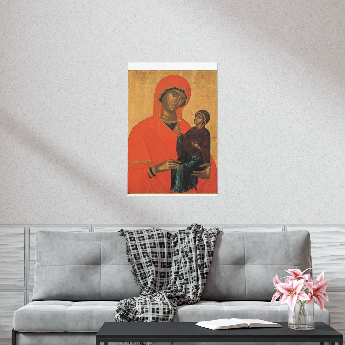 Saint Anne Grandmother Of The Church - Patron Of Housewives Print Poster