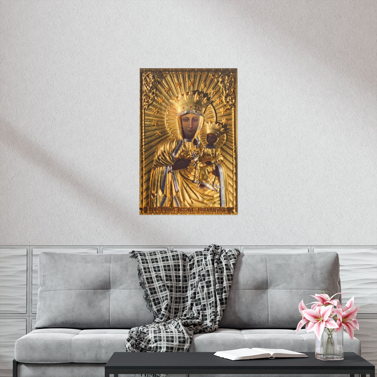 Our Lady Of Czestochowa Black Madonna From Poland Catholic Print Poster