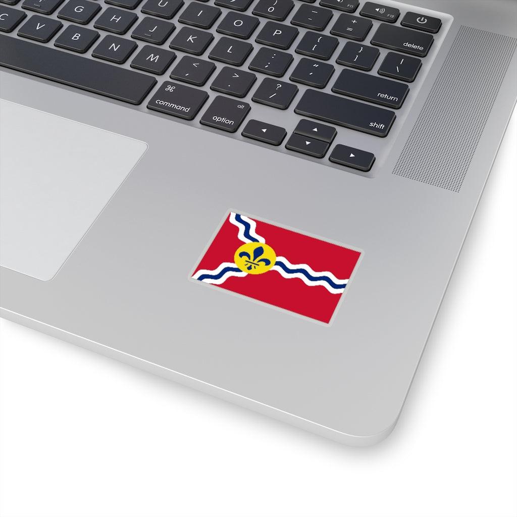St Louis Flag Transparent Sticker - Art Unlimited