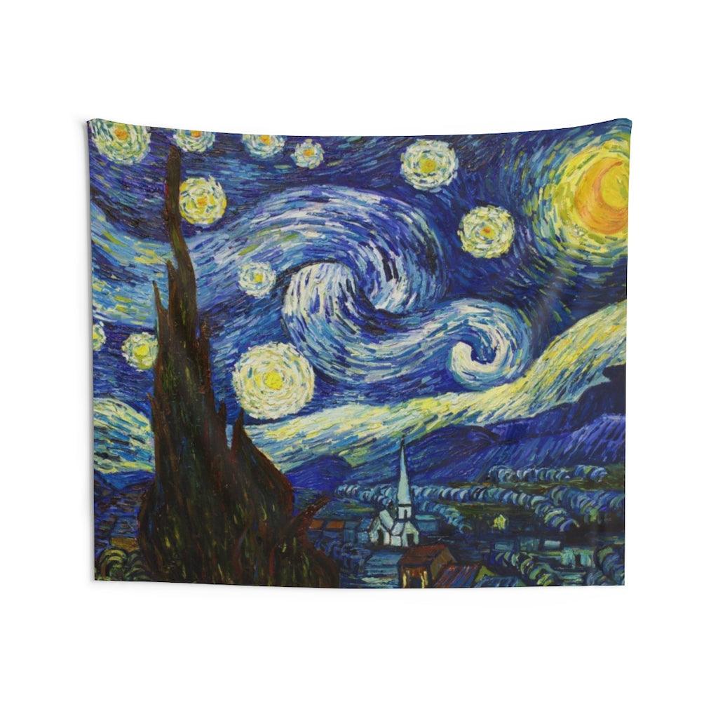 Starry Night Vincent Van Gogh Wall Tapestry - Art Unlimited