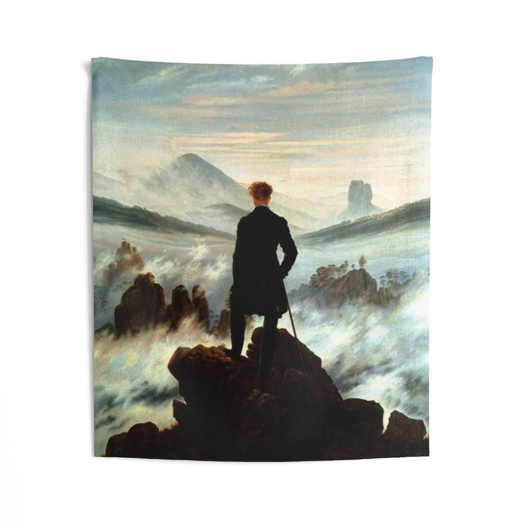 The Wanderer Above The Sea Of Fog Caspar David Friedrich Wall Tapestry - Art Unlimited