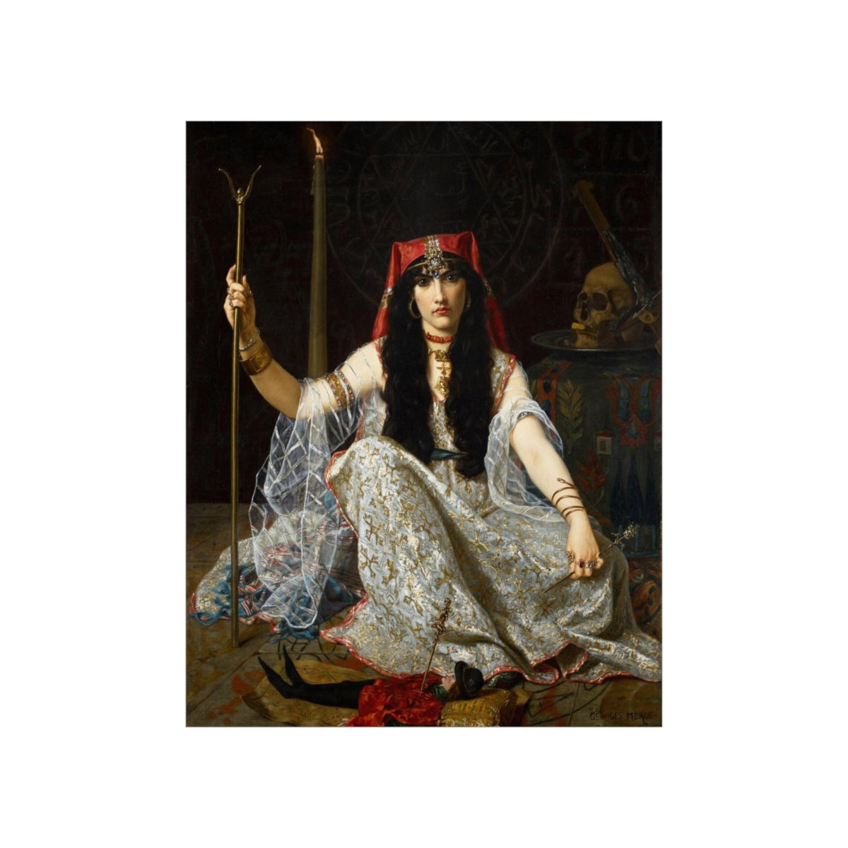 The Sorceress - L Envouteuse Witch Gothic Print Poster