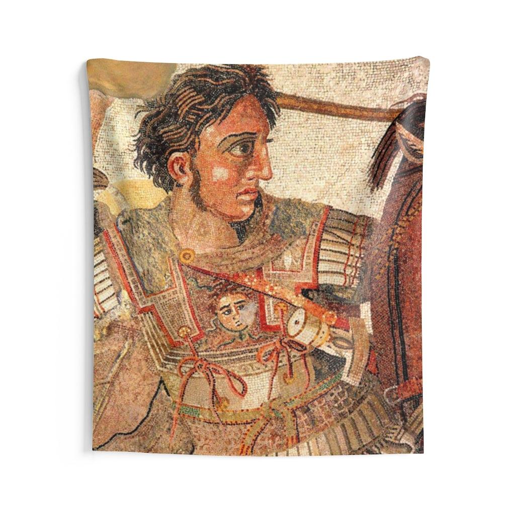 Battle Of Issus Mosaic Alexander The Great Wall Tapestry - Art Unlimited