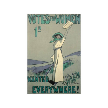Votes For Women Wanted Everywhere League Woman Voters Social Politics American Election Print Poster - Art Unlimited