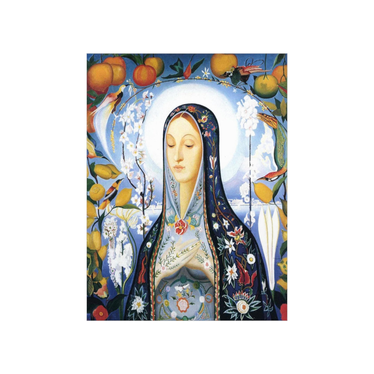 The Virgin Painting By Joseph Stella Print Poster