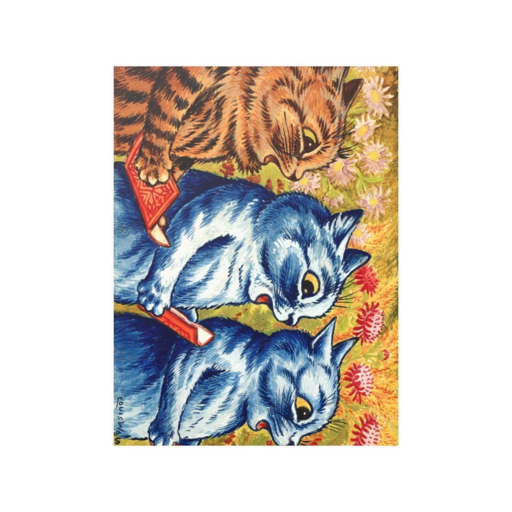 Three Cats Singing By Louis Wain Print Poster - Art Unlimited