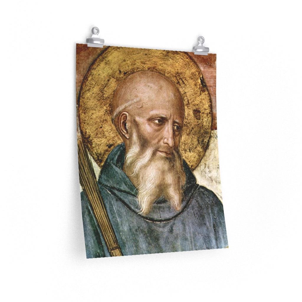 Benedict Of Nursia Portrait Print Poster - Art Unlimited