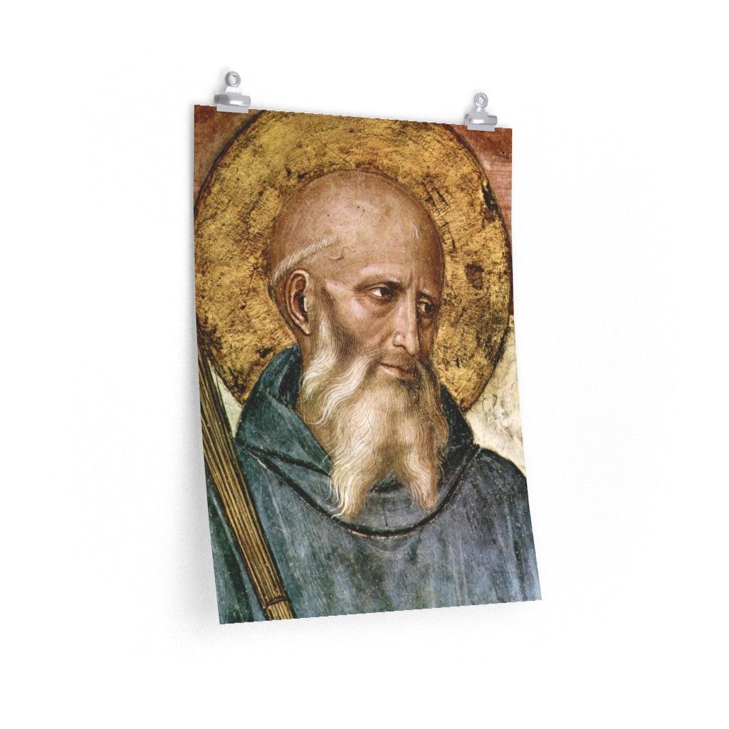 Benedict Of Nursia Portrait Print Poster - Art Unlimited