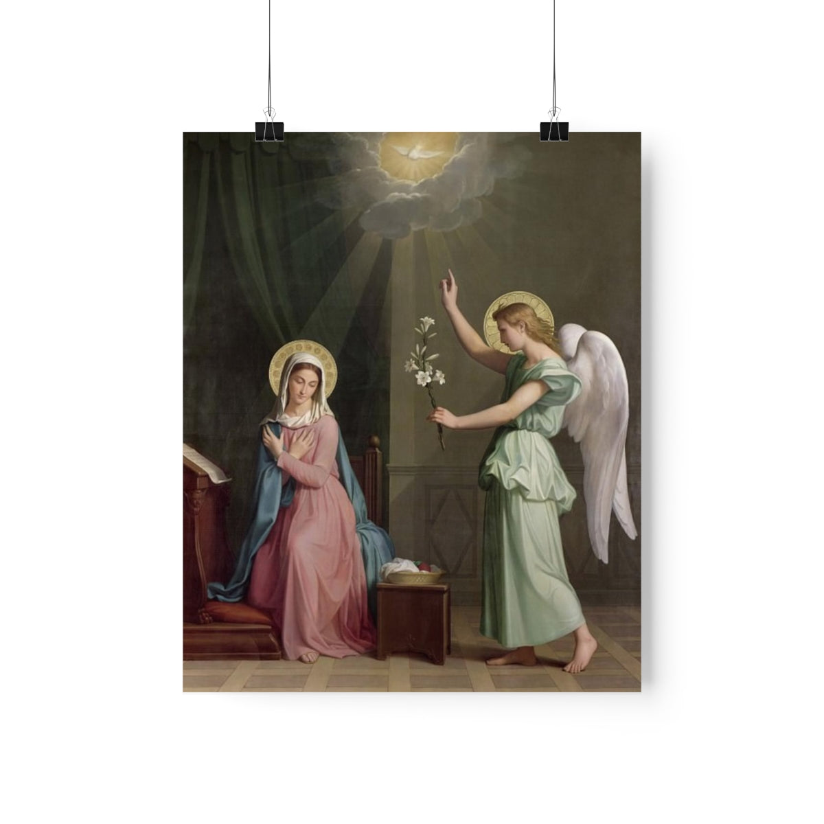 The Annunciation Auguste Pichon Print Poster