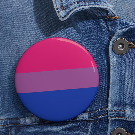 Bisexual Pride Flag Pin Button (3 Inches) - Art Unlimited