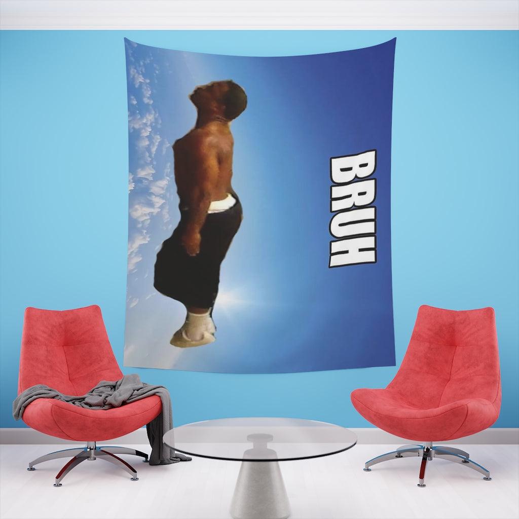 Bruh Flying Midget Meme Wall Tapestry - Art Unlimited