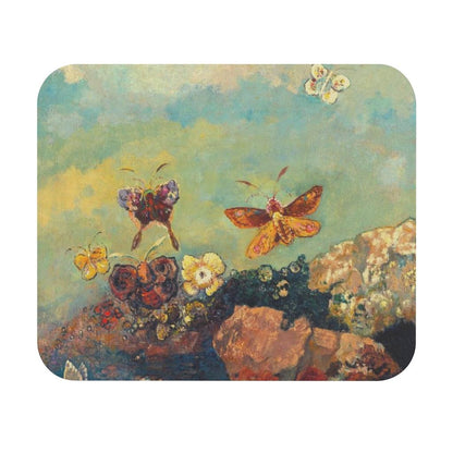 Butterflies By Odilon Redon Mouse Pad - Art Unlimited
