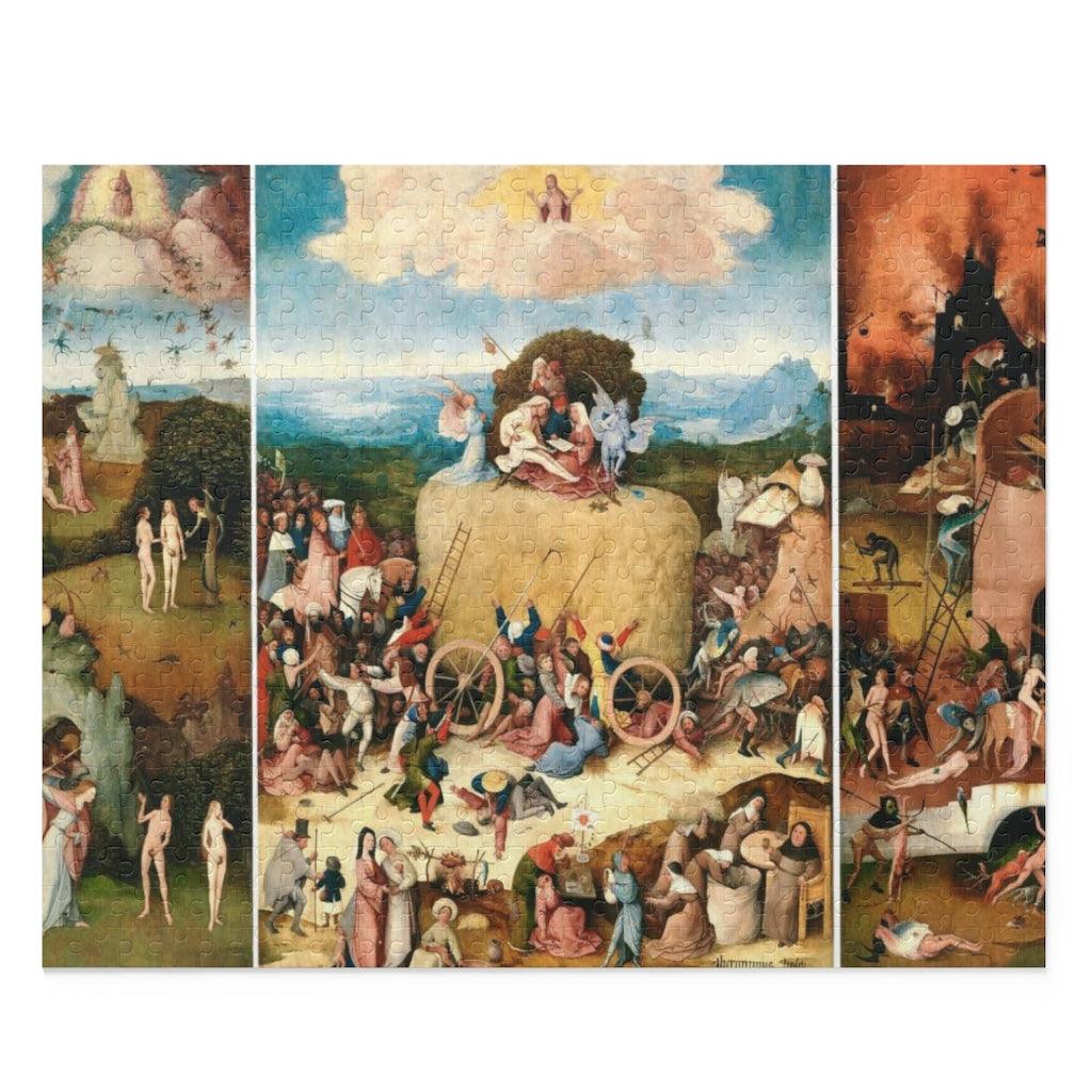 The Haywain Triptych Painting By Hieronymus Bosch Puzzle (120, 252, 500-Piece) - Art Unlimited