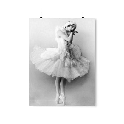 Anna Pavlova Ballet Dancer Black And White Ballerina Photograph Print Poster