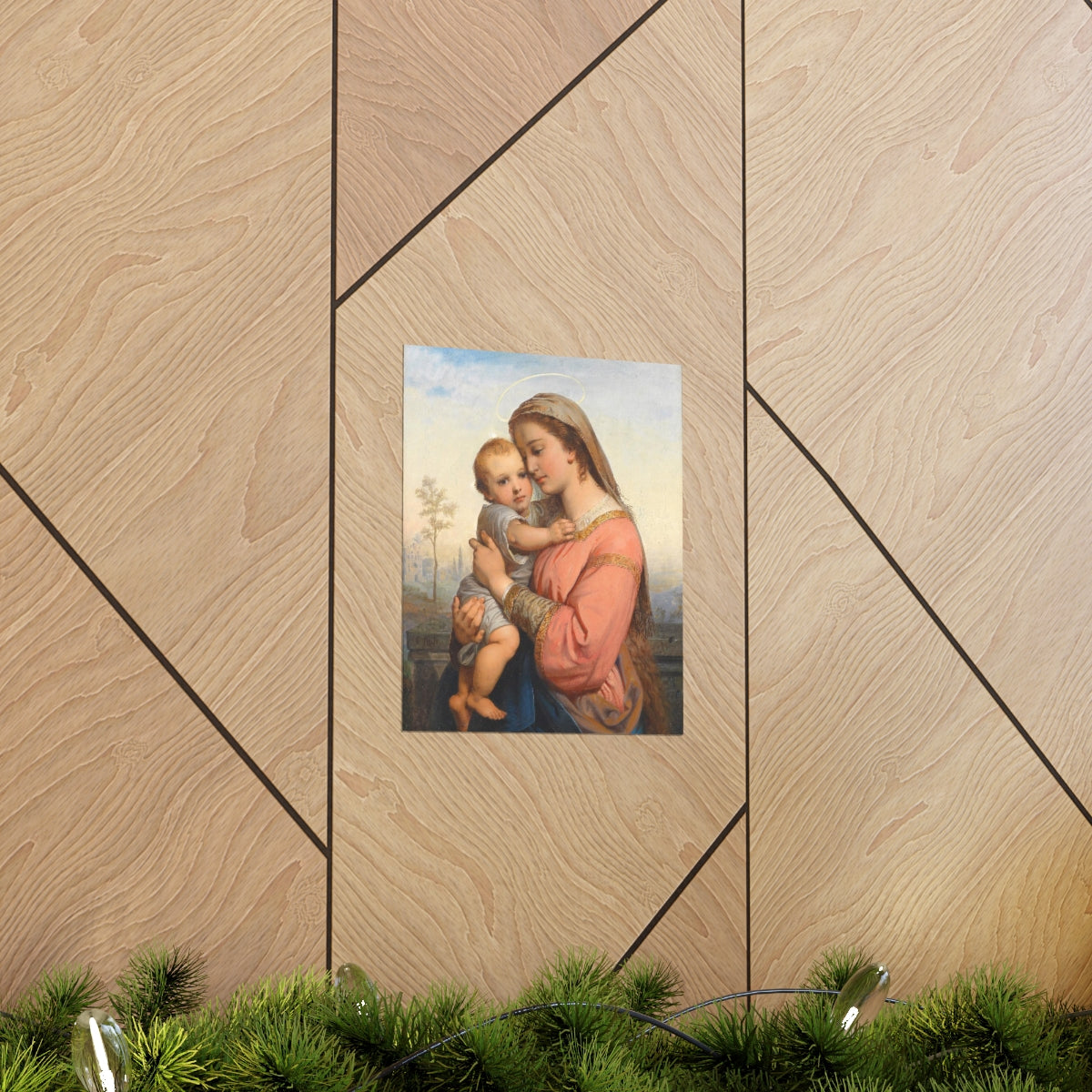 Madonna And Child Franz Russ Print Poster