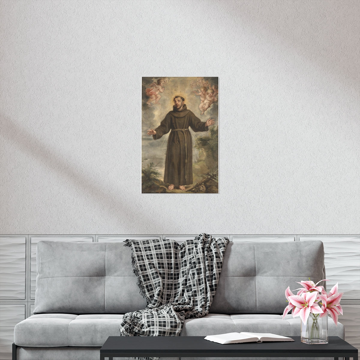 Saint Francis Of Assisi Philip Fruytiers Print Poster