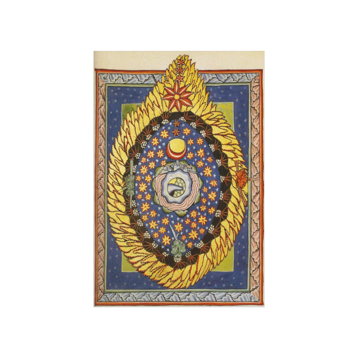 Hildegard Of Bingen God, Cosmos, And Humanity Print Poster
