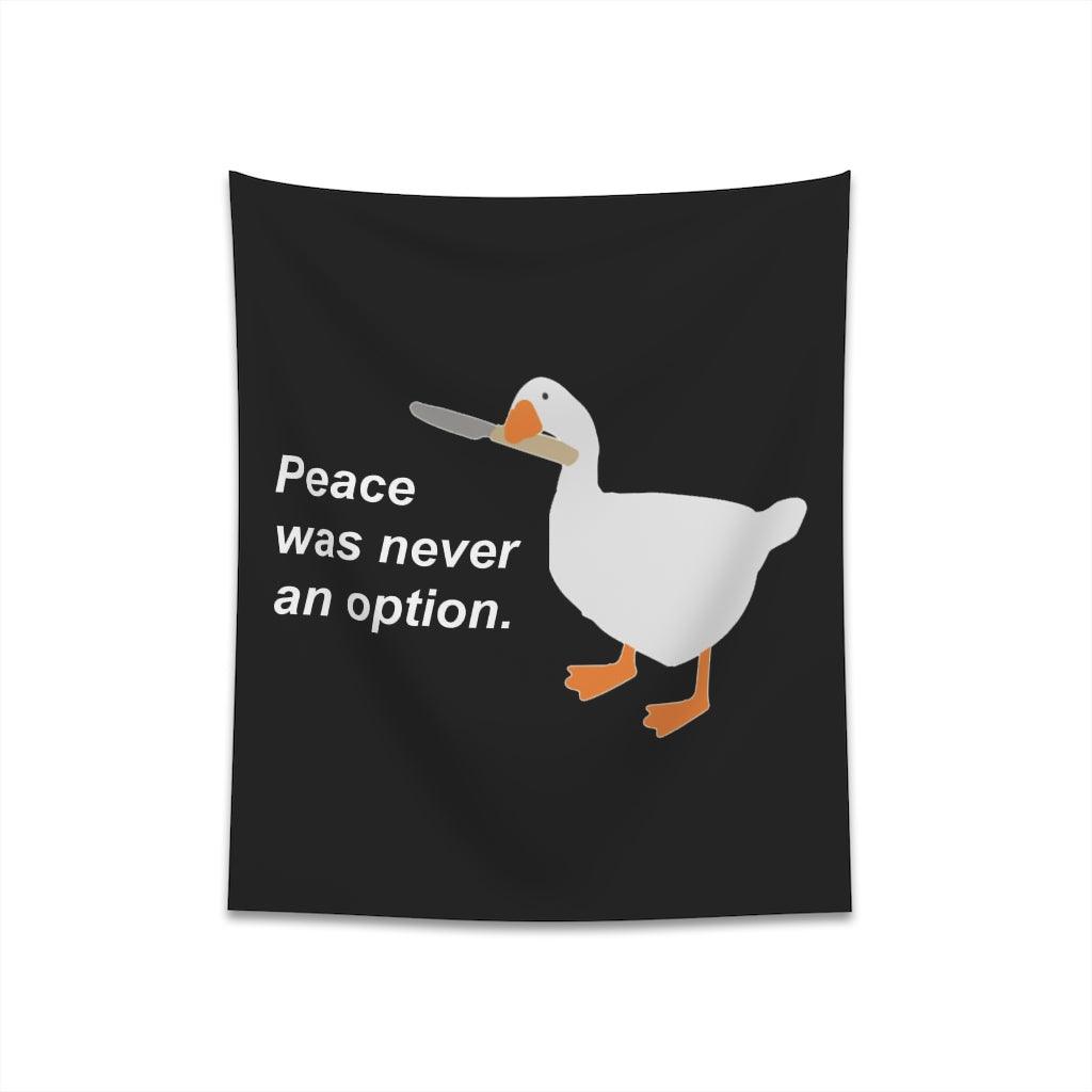 Peace Was Never An Option Wall Tapestry - Art Unlimited