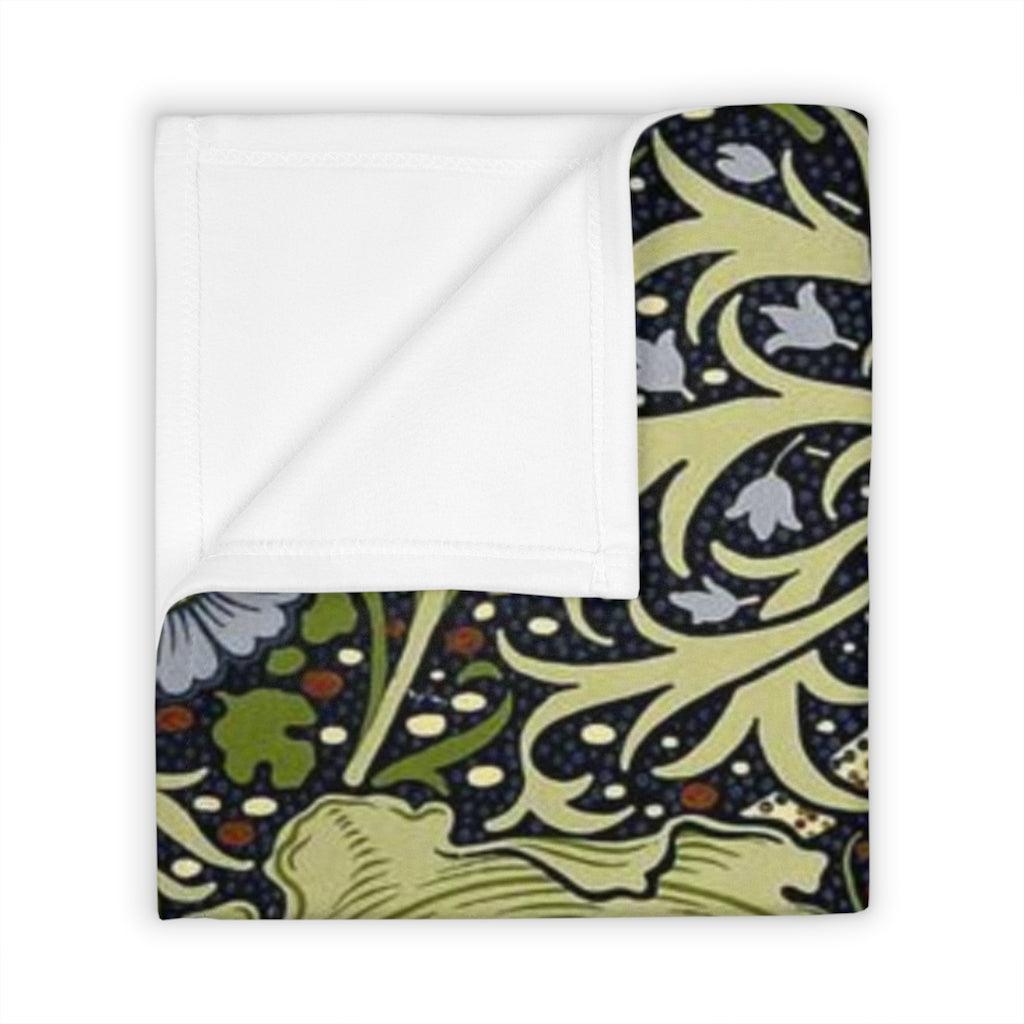 William Morris Seaweed Throw Blanket - Art Unlimited