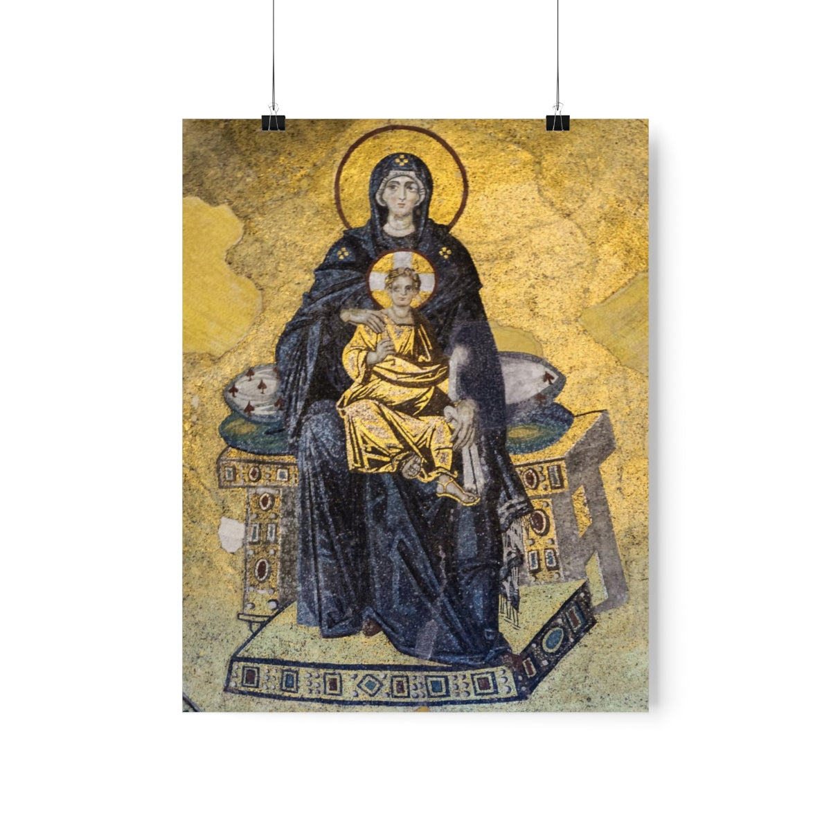 Theotokos The Virgin and Child Hagia Sophia Print Poster