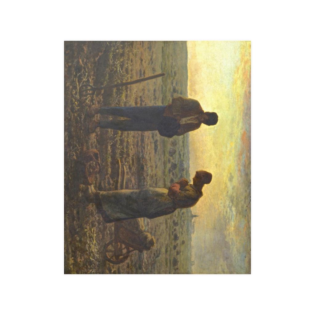 The Angelus Jean Francois Millet Print Poster - Art Unlimited