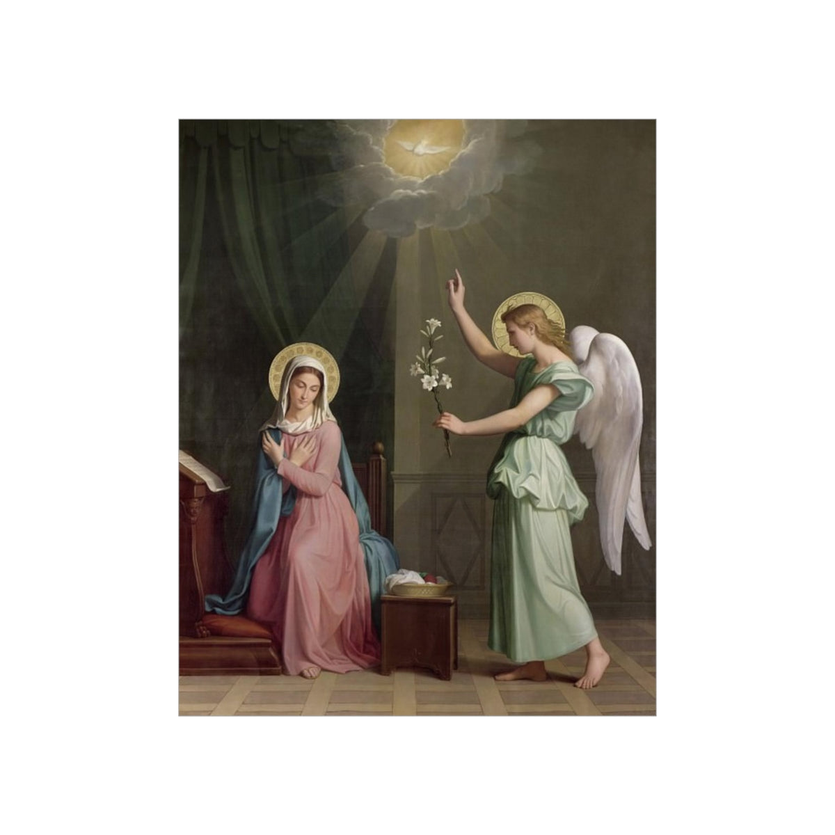 The Annunciation Auguste Pichon Print Poster