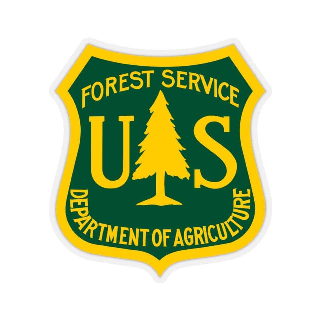 US Forest Service Shield Transparent Sticker - Art Unlimited