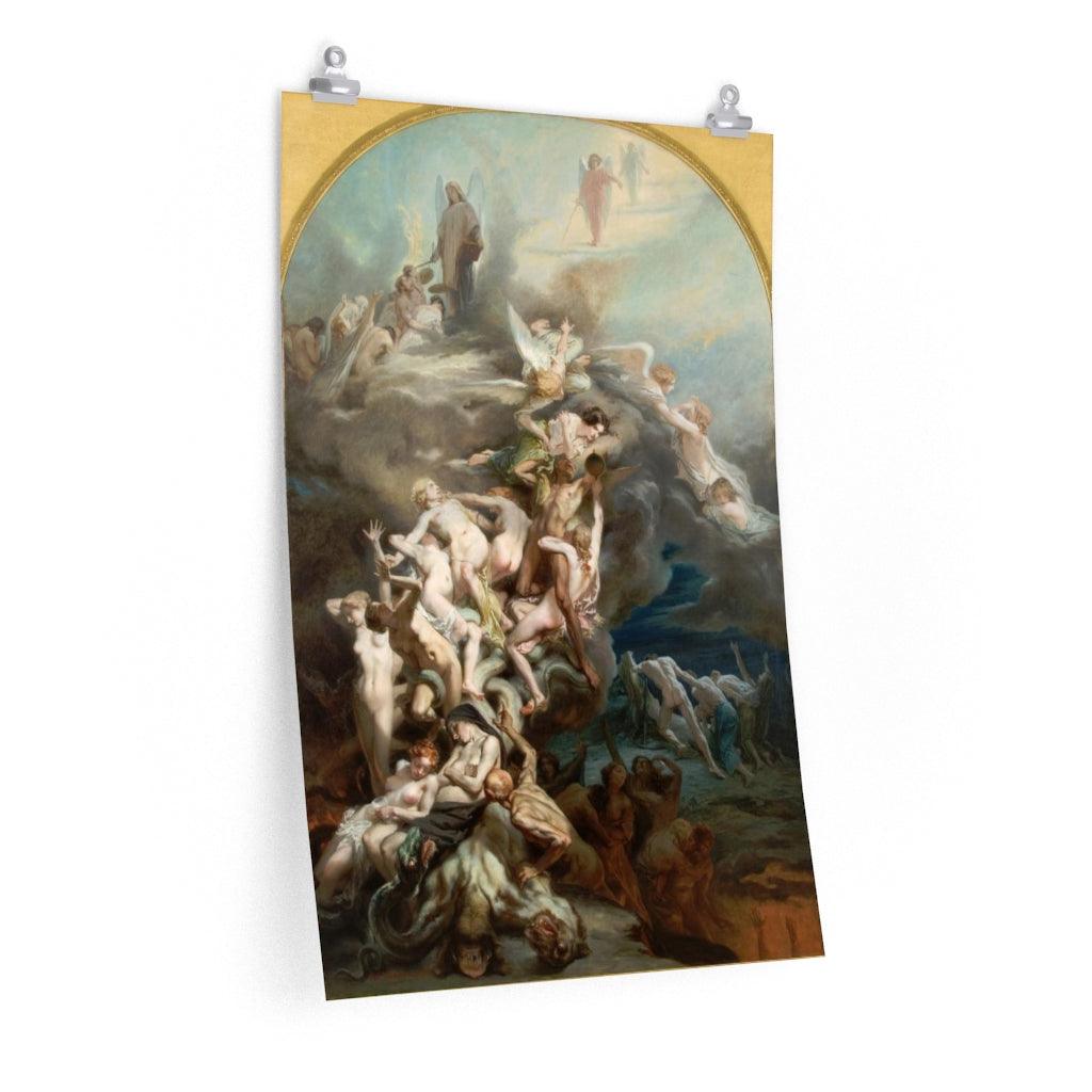 Octave Tassaert - Heaven And Hell Print Poster - Art Unlimited