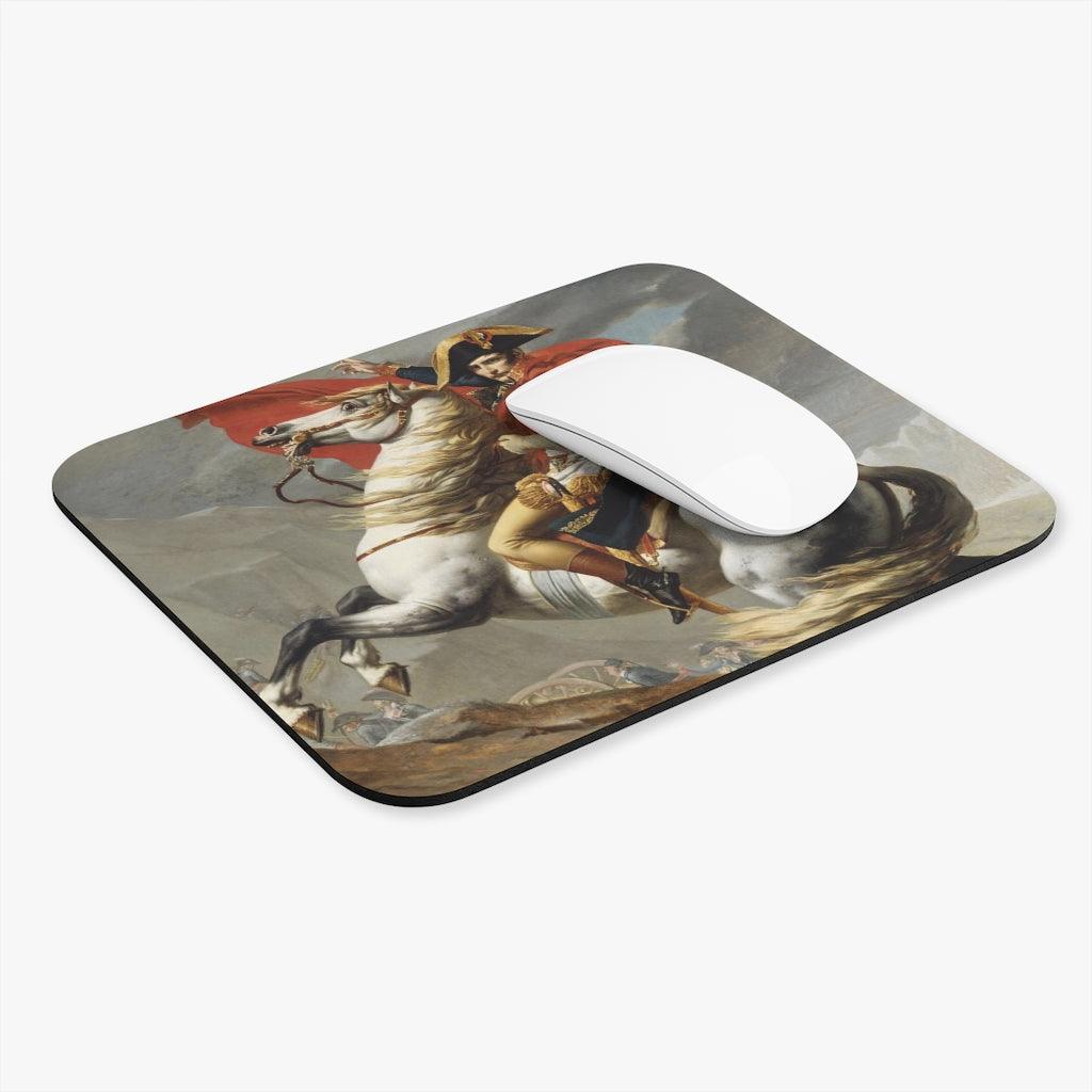 Napoleon Crossing The Alps Jacques Louis David Mouse Pad - Art Unlimited