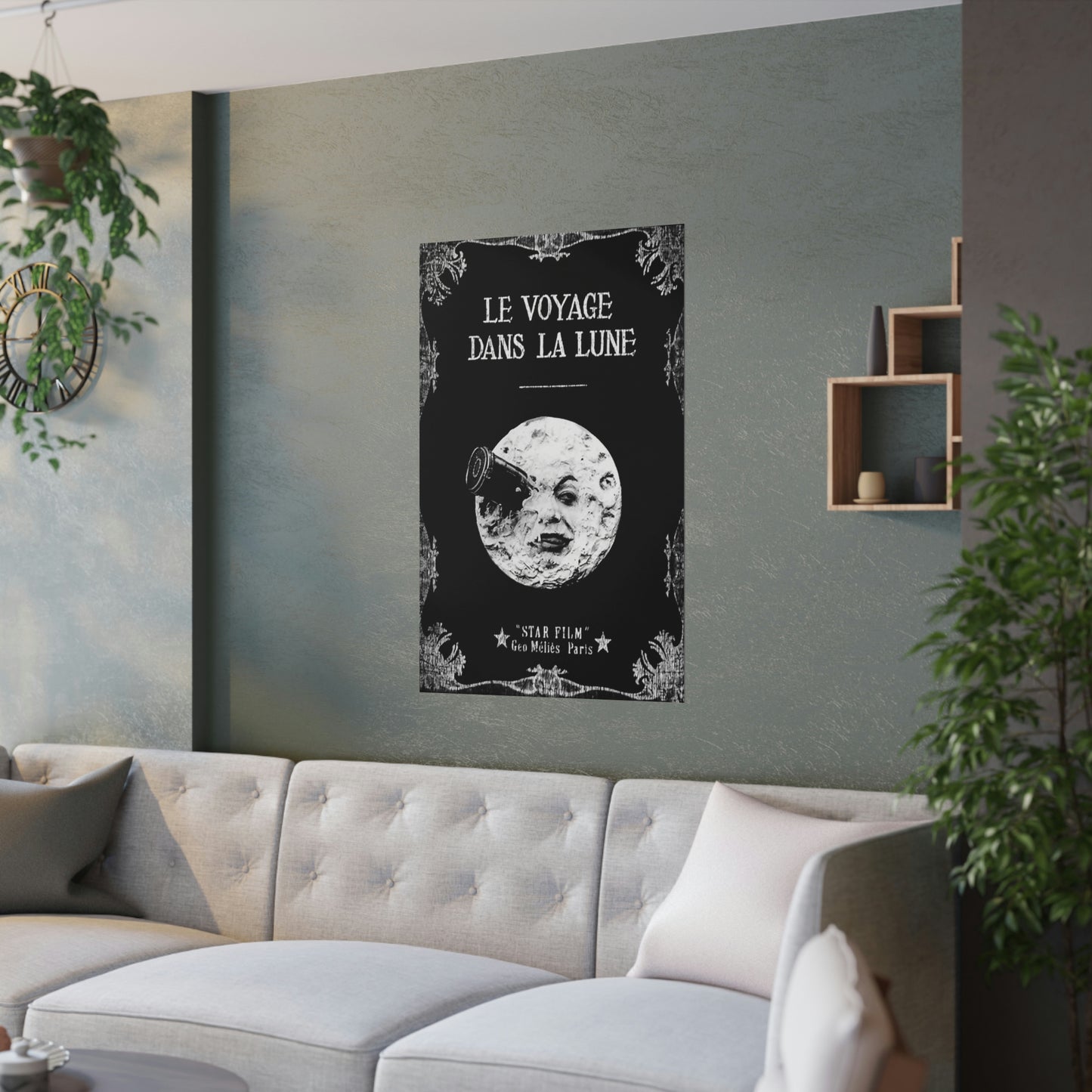 A Trip To The Moon Le Voyage Print Poster