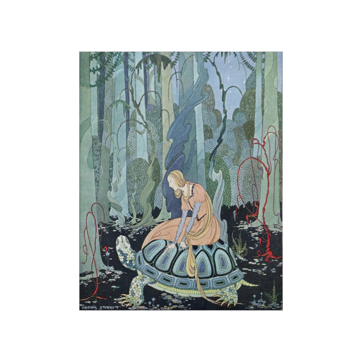 Virginia Frances Sterrett - Blondine On Tortoise Print Poster