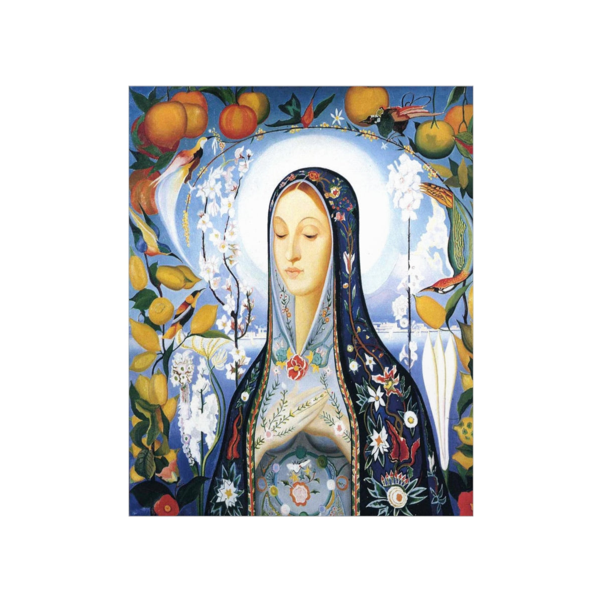 The Virgin Painting By Joseph Stella Print Poster
