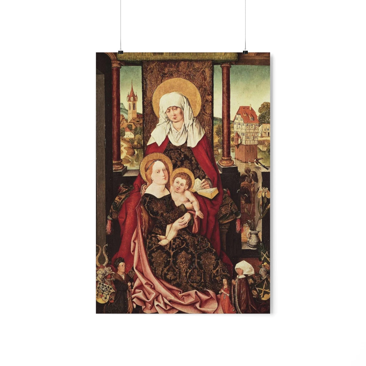 Saint Anne - Grandmother Of The Church - Patron of Housewives Print Poster