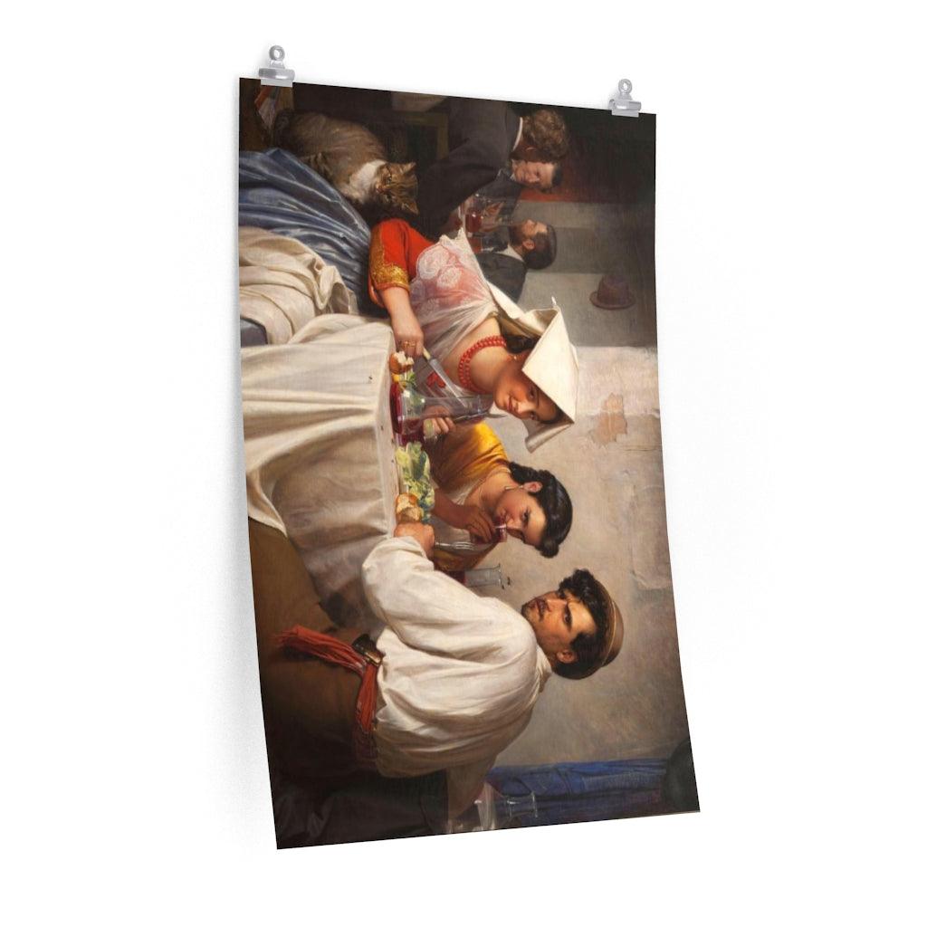 Carl Bloch In A Roman Osteria Print Poster - Art Unlimited