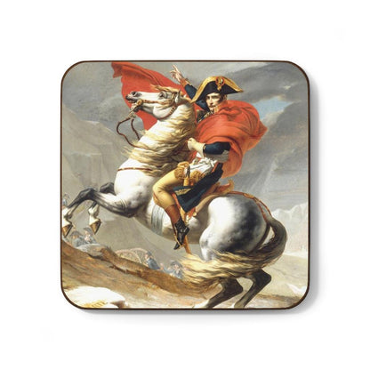 Napoleon Crossing The Alps Jacques Louis David Hardboard Back Coaster - Art Unlimited