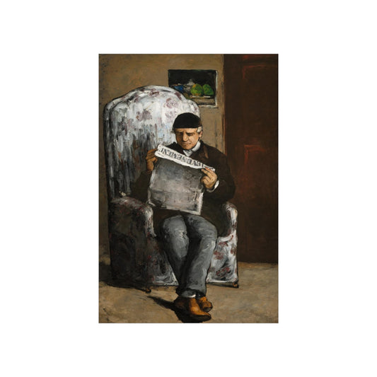 Paul Cezanne - The Artist Father Reading L Evenement Print Poster